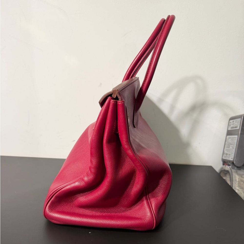 Authentic Hermes’ rouge roubis birkin 35 - Picture 3 of 13